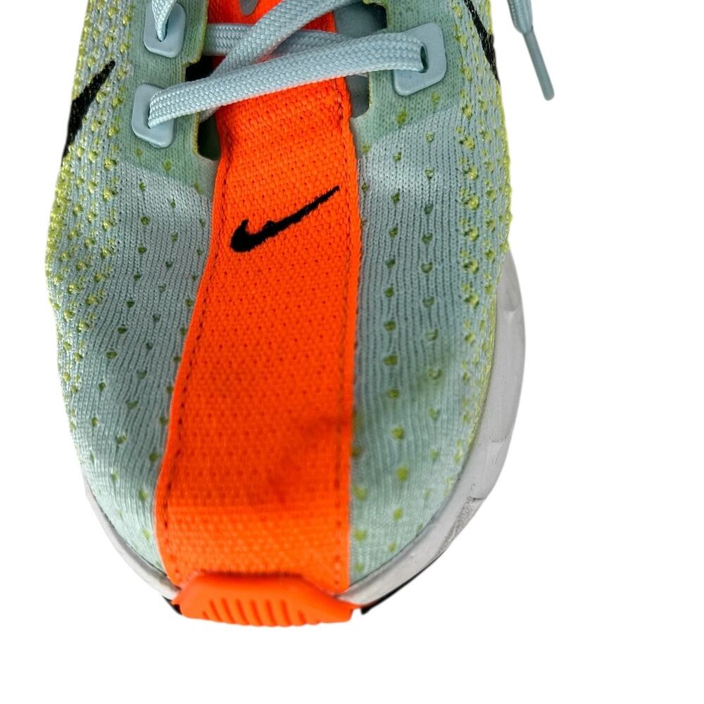 Nike Women's ZoomX Running Shoe - Light Blue, Lime, Orange, Black, White - Picture 7 of 13